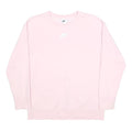 NIKE Womens Pink Cotton Blend Crew Neck XL Sweatshirt Casual Athletic