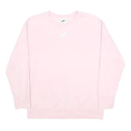 NIKE Womens Pink Cotton Blend Crew Neck XL Sweatshirt Casual Athletic