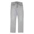 LEVI'S Mens Slim Light Grey Denim Jeans W32 L34 Zip Closure Classic Fit Casual