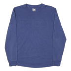 FILA Womens Blue Crew Neck Sweatshirt UK 10 Cotton Blend Casual Pullover