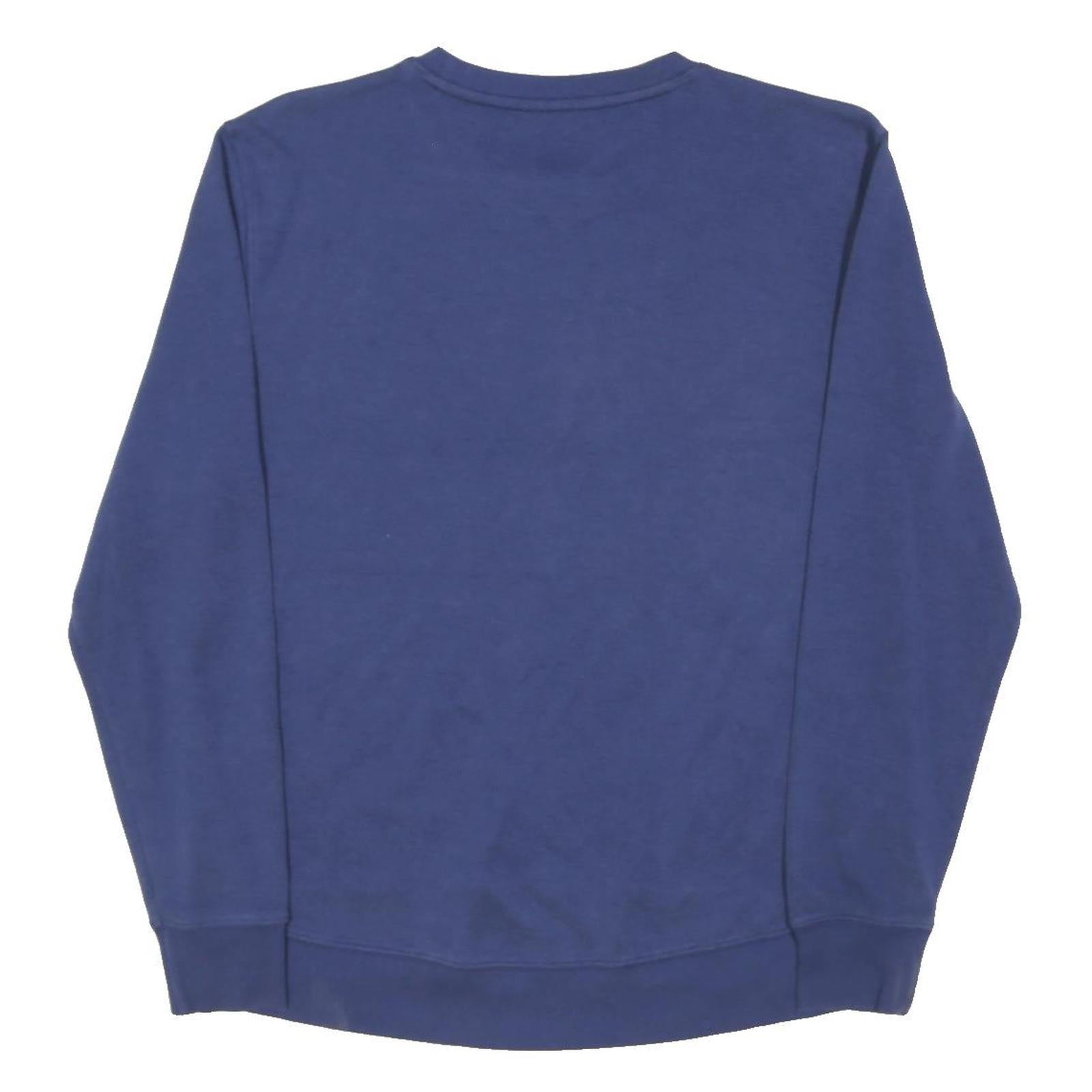 FILA Womens Blue Crew Neck Sweatshirt UK 10 Cotton Blend Casual Pullover