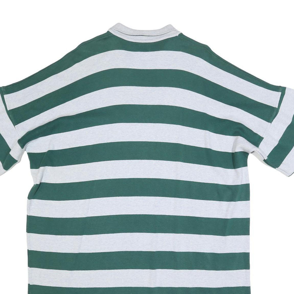 NANTUCKET ISLAND Womens Green & White Striped Day Cotton Blend Dress 3XL Relaxed