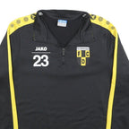 JAKO Mens Black & Yellow Fc Döttingen 1/4 Zip S Training Sweatshirt