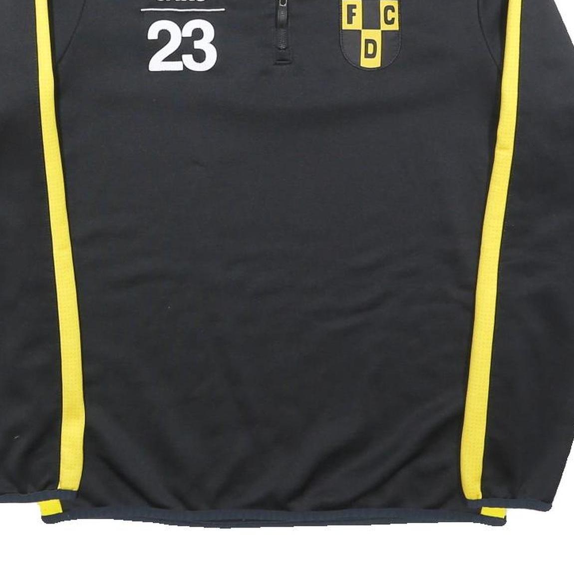 JAKO Mens Black & Yellow Fc Döttingen 1/4 Zip S Training Sweatshirt