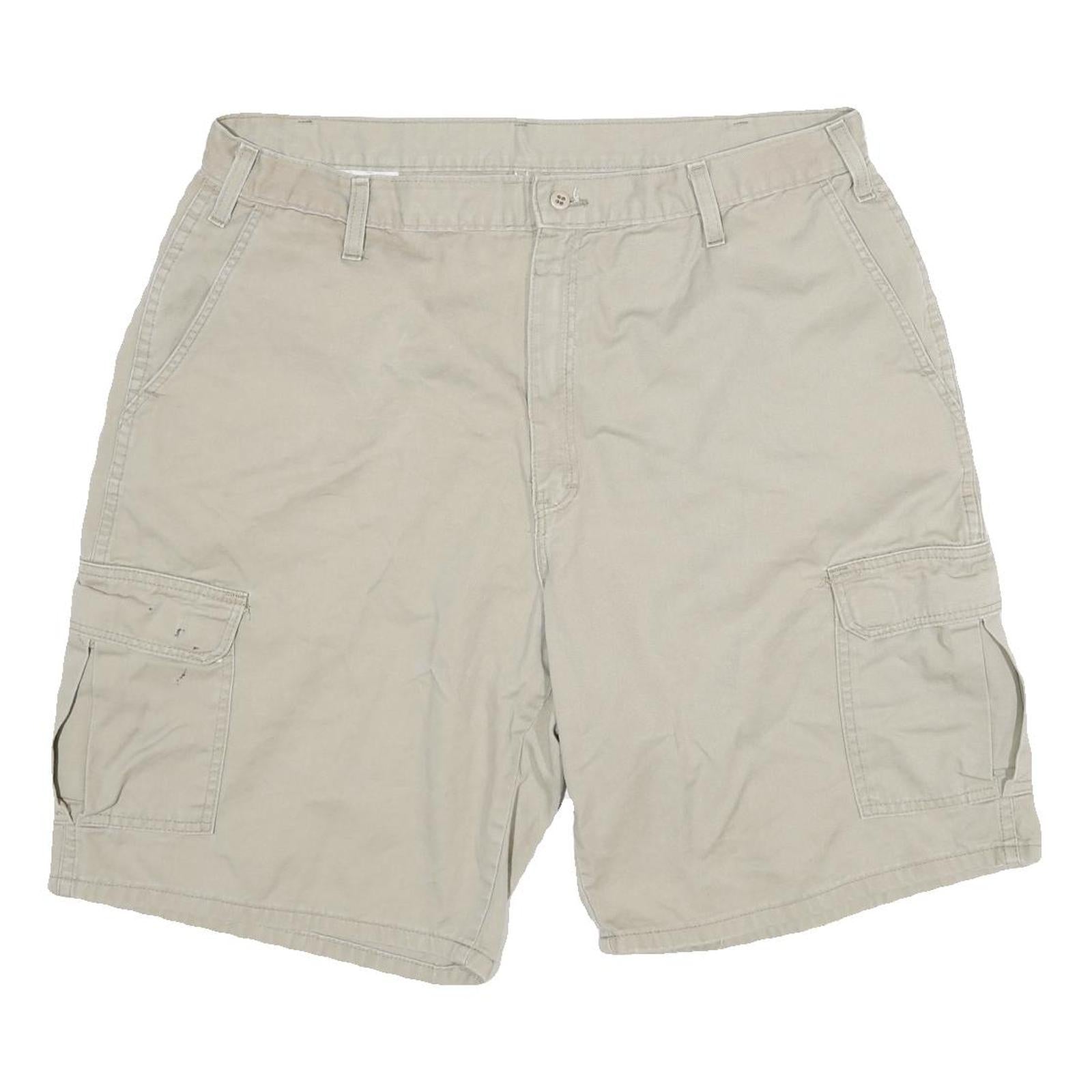 CARHARTT Mens Shorts Beige Cargo Cotton Blend 2XL W34 Workwear Casual