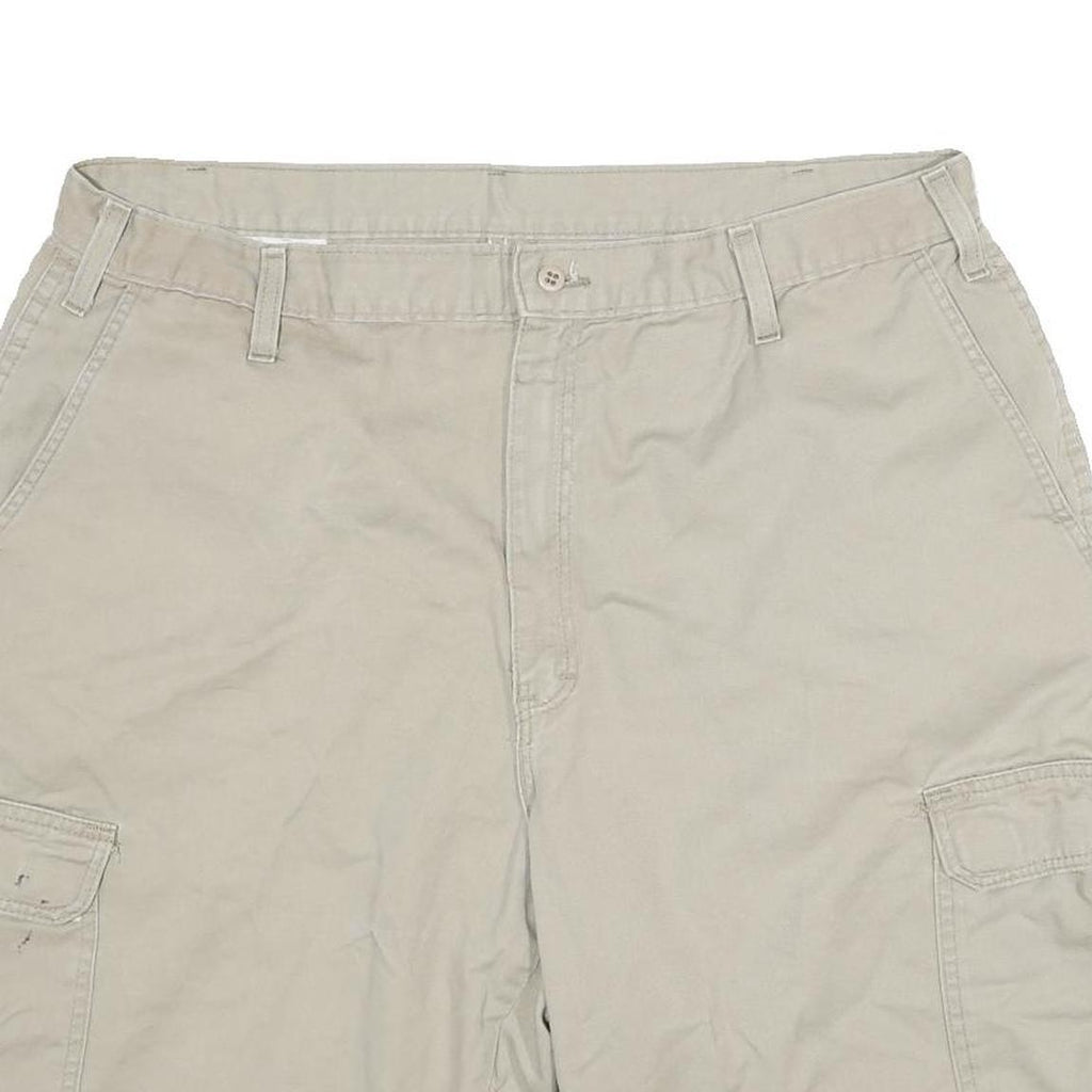 CARHARTT Mens Shorts Beige Cargo Cotton Blend 2XL W34 Workwear Casual