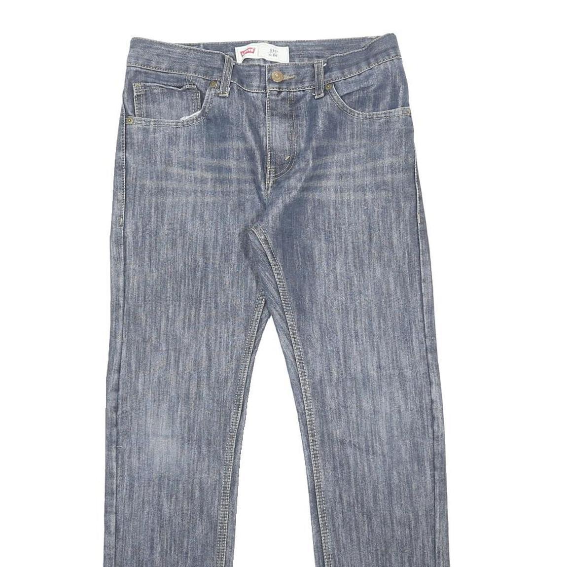 LEVI'S 511 Slim Boys Skinny Blue Denim Cotton Blend Medium W28 L28 Slim Fit Zip