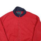 ST JOHNS BAY Mens Red & Navy Zip Jacket XL Polyester Blend Plain Casual