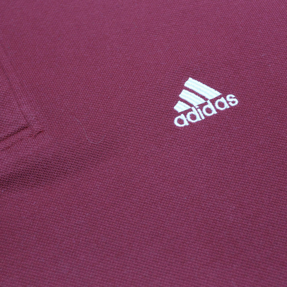 ADIDAS Mens Red Polo Shirt L Cotton Blend Short Sleeve Casual Sport Tee