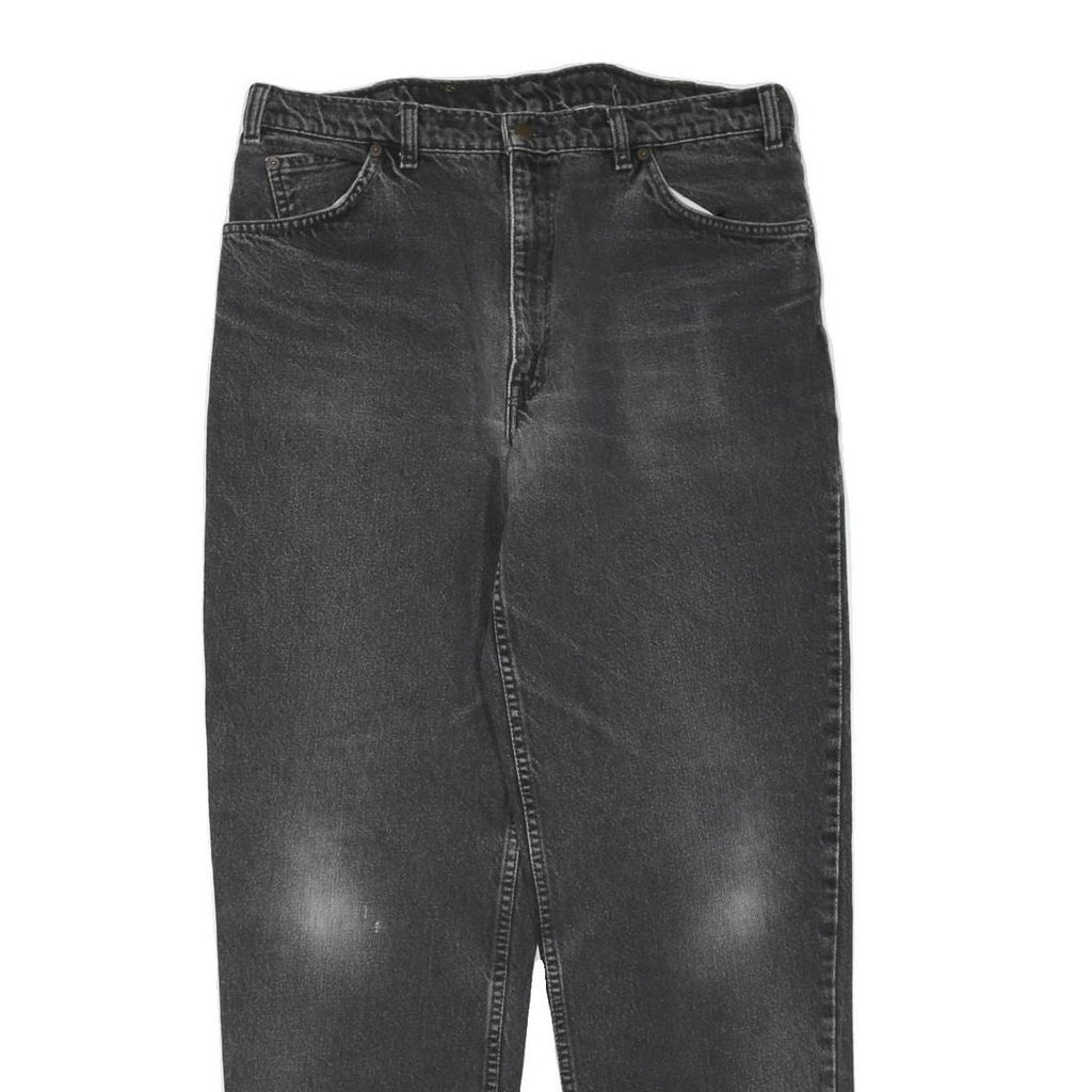 LEVI'S 634 Womens Jeans Black Regular Straight Denim Medium W38 L34 Authentic