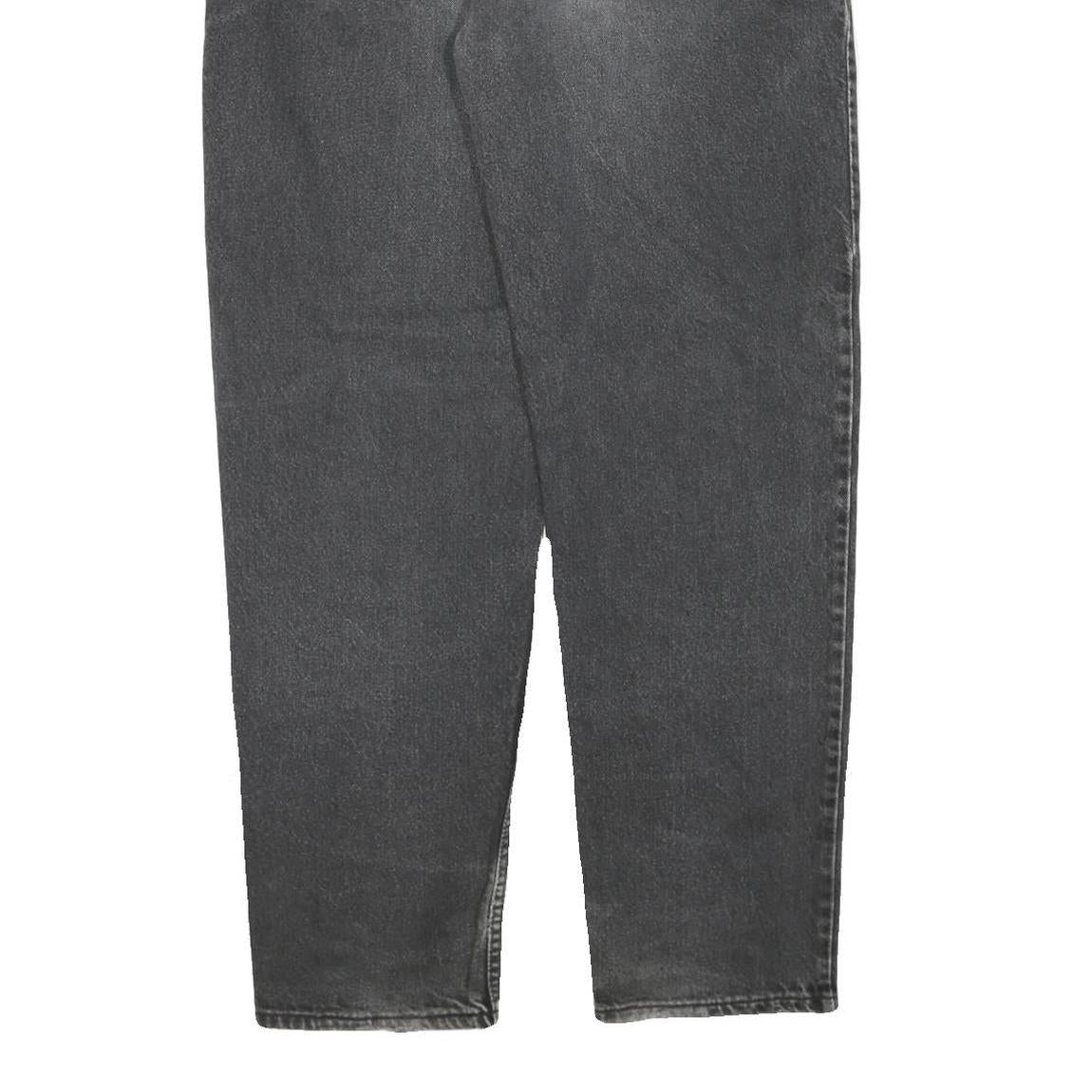 LEVI'S 634 Womens Jeans Black Regular Straight Denim Medium W38 L34 Authentic