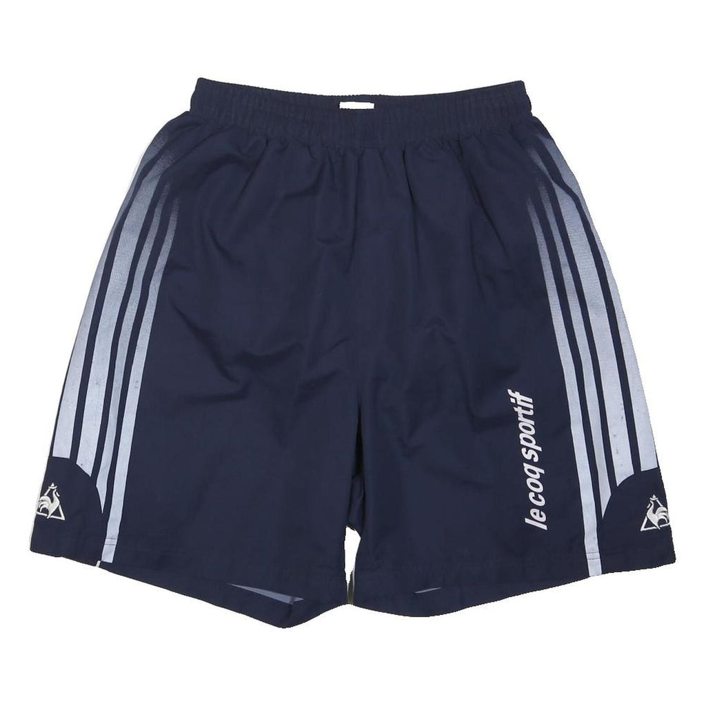 LE COQ SPORTIF Mens Navy Blue Sports Shorts M W28 Polyester Blend Casual