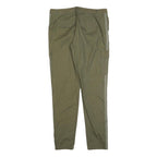 CHICOREE Womens Cotton Blend Slim Fit Cargo Green Trousers W32 L30 Side Stripe
