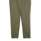CHICOREE Womens Cotton Blend Slim Fit Cargo Green Trousers W32 L30 Side Stripe