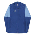 UNDER ARMOUR Mens Blue & Light Blue Zip Jacket L Polyester Blend Sportswear