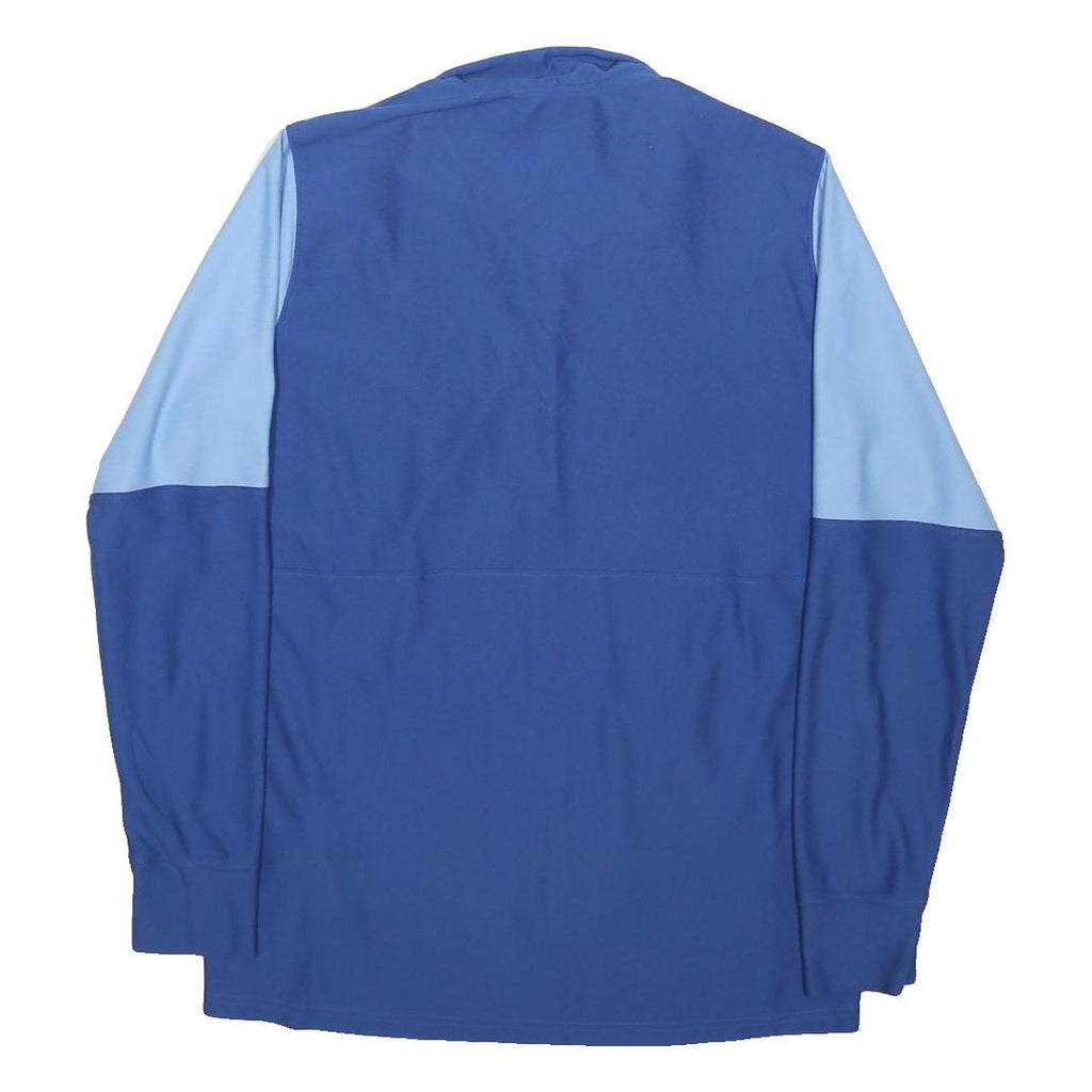 UNDER ARMOUR Mens Blue & Light Blue Zip Jacket L Polyester Blend Sportswear