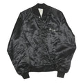 WESTARK Mens Black Satin Jacket M Polyester Button Closure Plain Casual Bomber