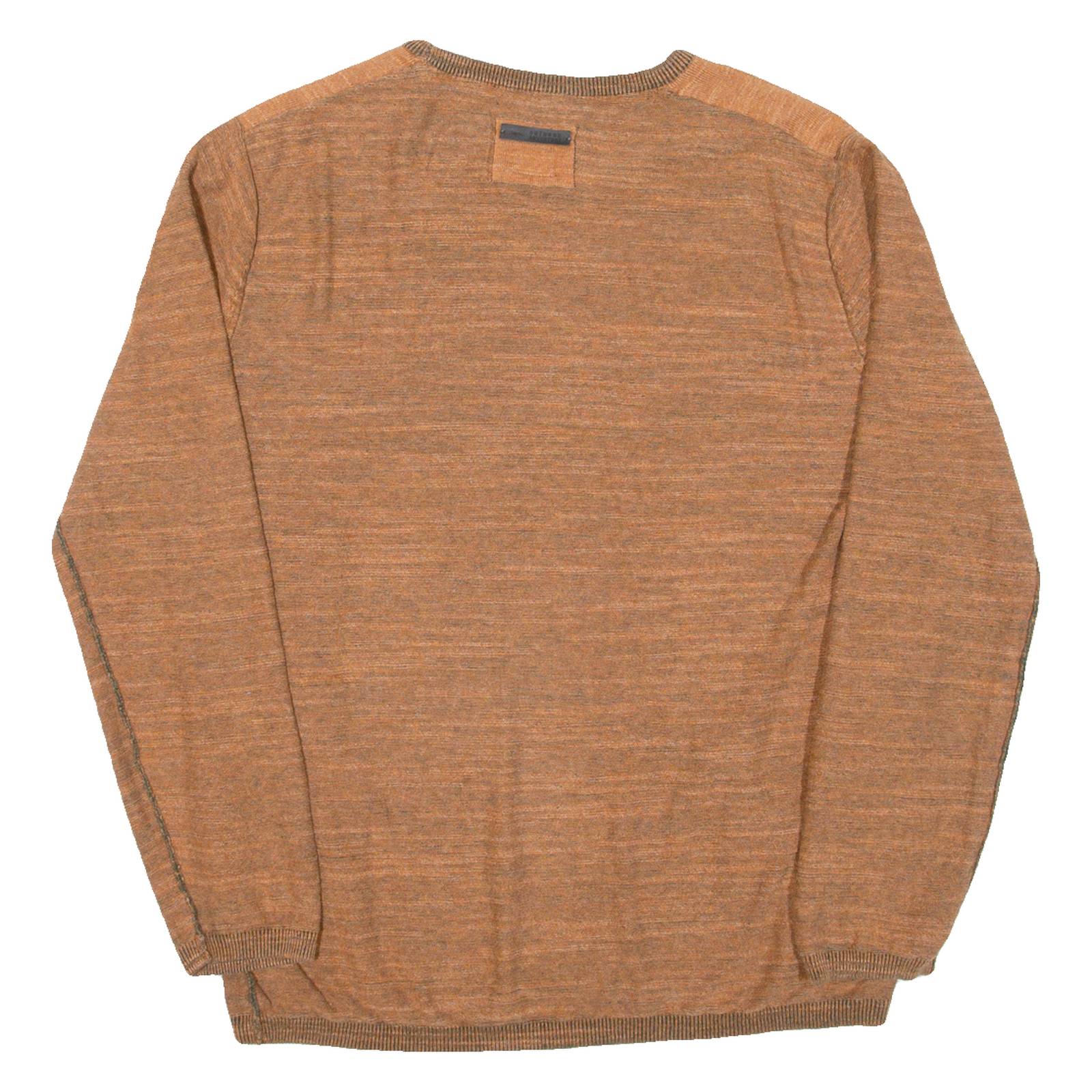 ENGBERS Mens Jumper Brown Tight Knit M