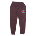 CHAMPION Womens Joggers Maroon Slim Tapered M W26 L27 Cotton Blend Comfortable