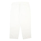 RALPH LAUREN POLO JEANS COMPANY Mens Cotton White Relaxed Straight Trousers W38