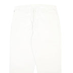 RALPH LAUREN POLO JEANS COMPANY Mens Cotton White Relaxed Straight Trousers W38