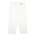 RALPH LAUREN POLO JEANS COMPANY Mens Cotton White Relaxed Straight Trousers W38