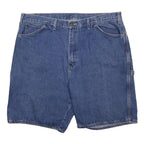 DICKIES Mens Denim Blue Carpenter Shorts 3XL W44 Workwear Cotton