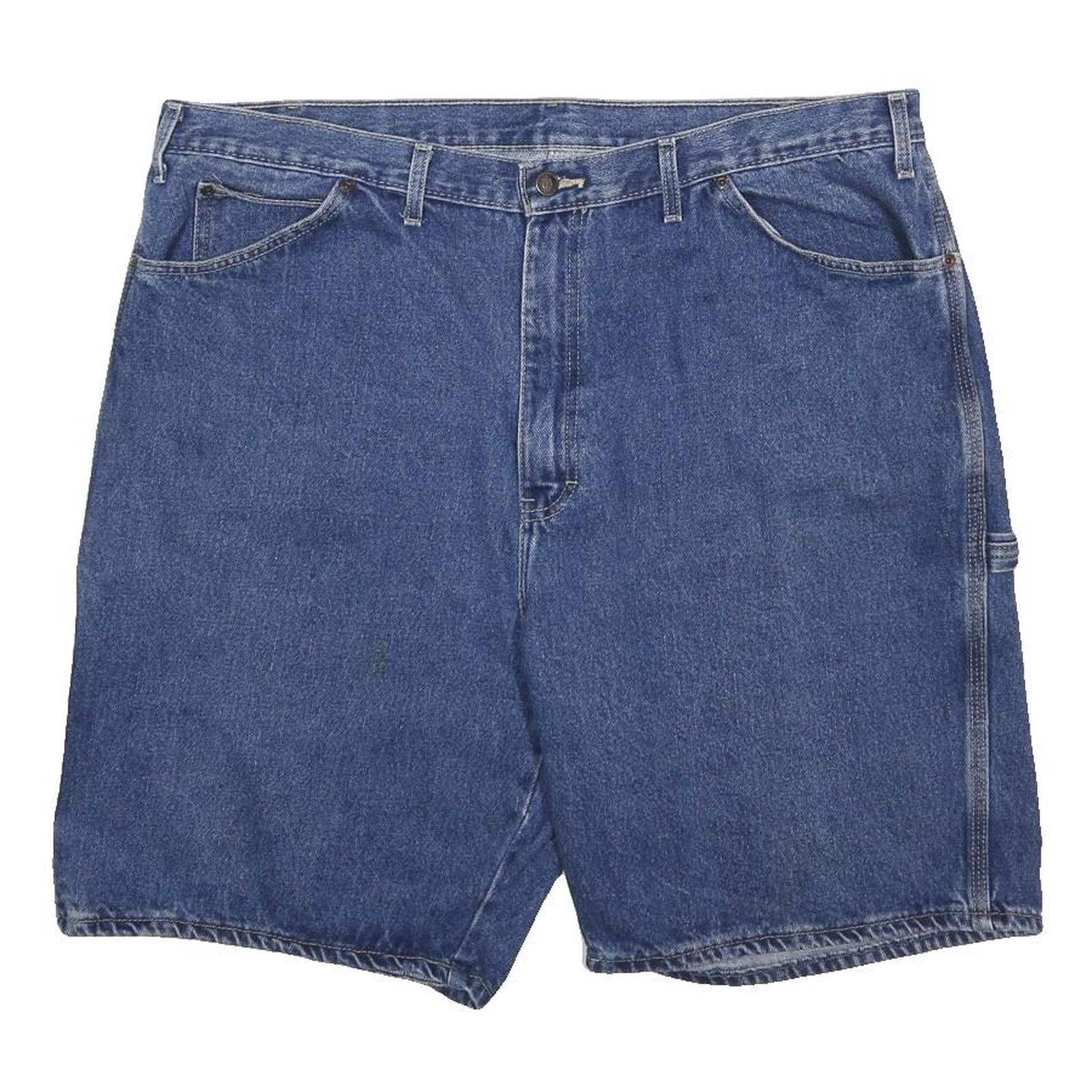 DICKIES Mens Denim Blue Carpenter Shorts 3XL W44 Workwear Cotton