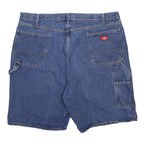 DICKIES Mens Denim Blue Carpenter Shorts 3XL W44 Workwear Cotton