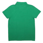 LACOSTE Mens Green Short Sleeve Plain Polo Shirt L Classic Cotton