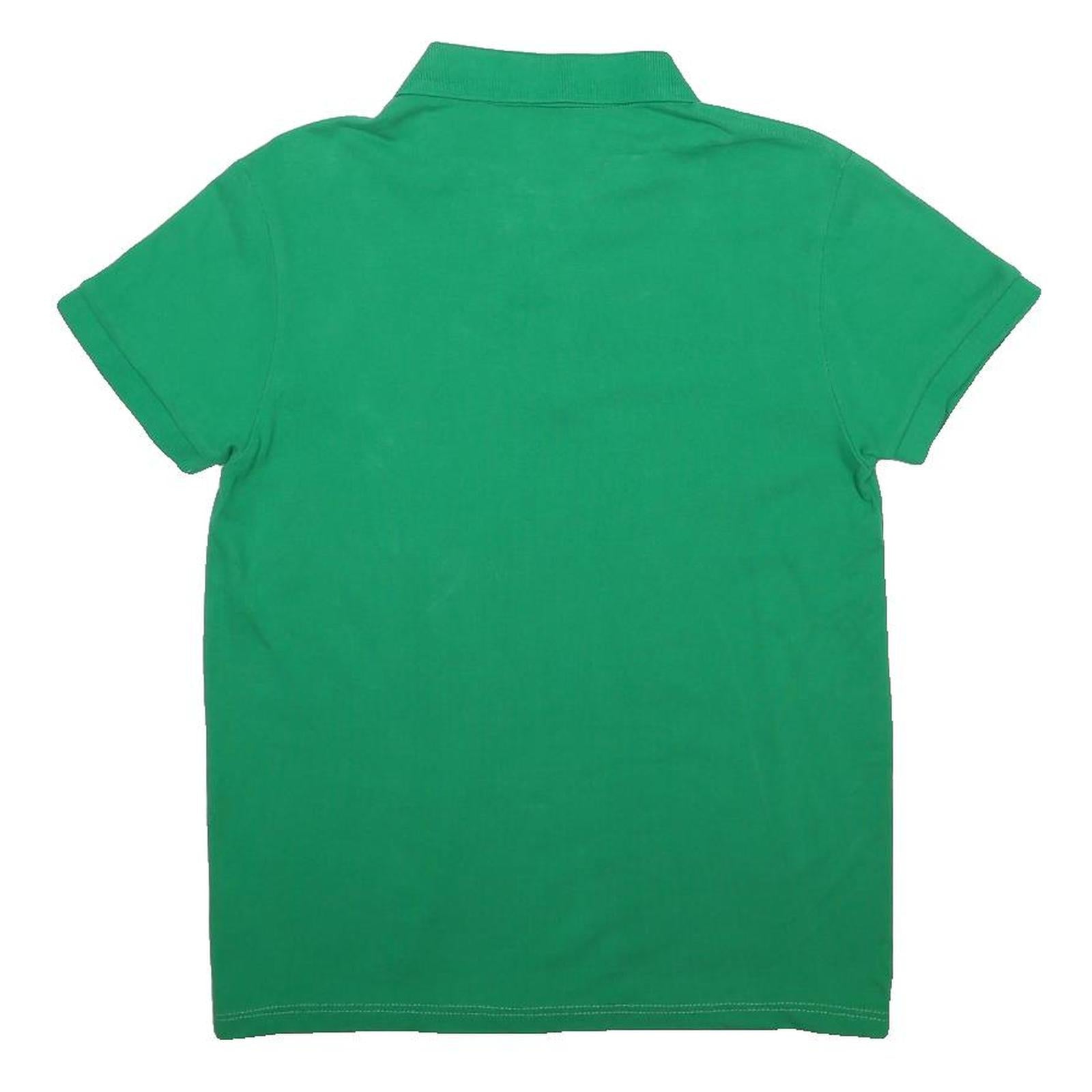 LACOSTE Mens Green Short Sleeve Plain Polo Shirt L Classic Cotton