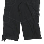 NO BOUNDARIES Womens Black Cargo Cotton Blend Shorts M W30 Casual Pocketed