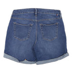 TOMMY HILFIGER Womens Shorts Blue Denim Casual M W28 Folded Hem Pocket Details