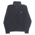 NAUTICA Mens Sweatshirt Black Button Neck S