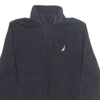 NAUTICA Mens Sweatshirt Black Button Neck S