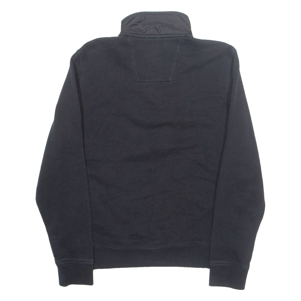 NAUTICA Mens Sweatshirt Black Button Neck S