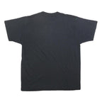Womens Black Fish Graphic T-Shirt L Short Sleeve Crew Neck Cotton Blend
