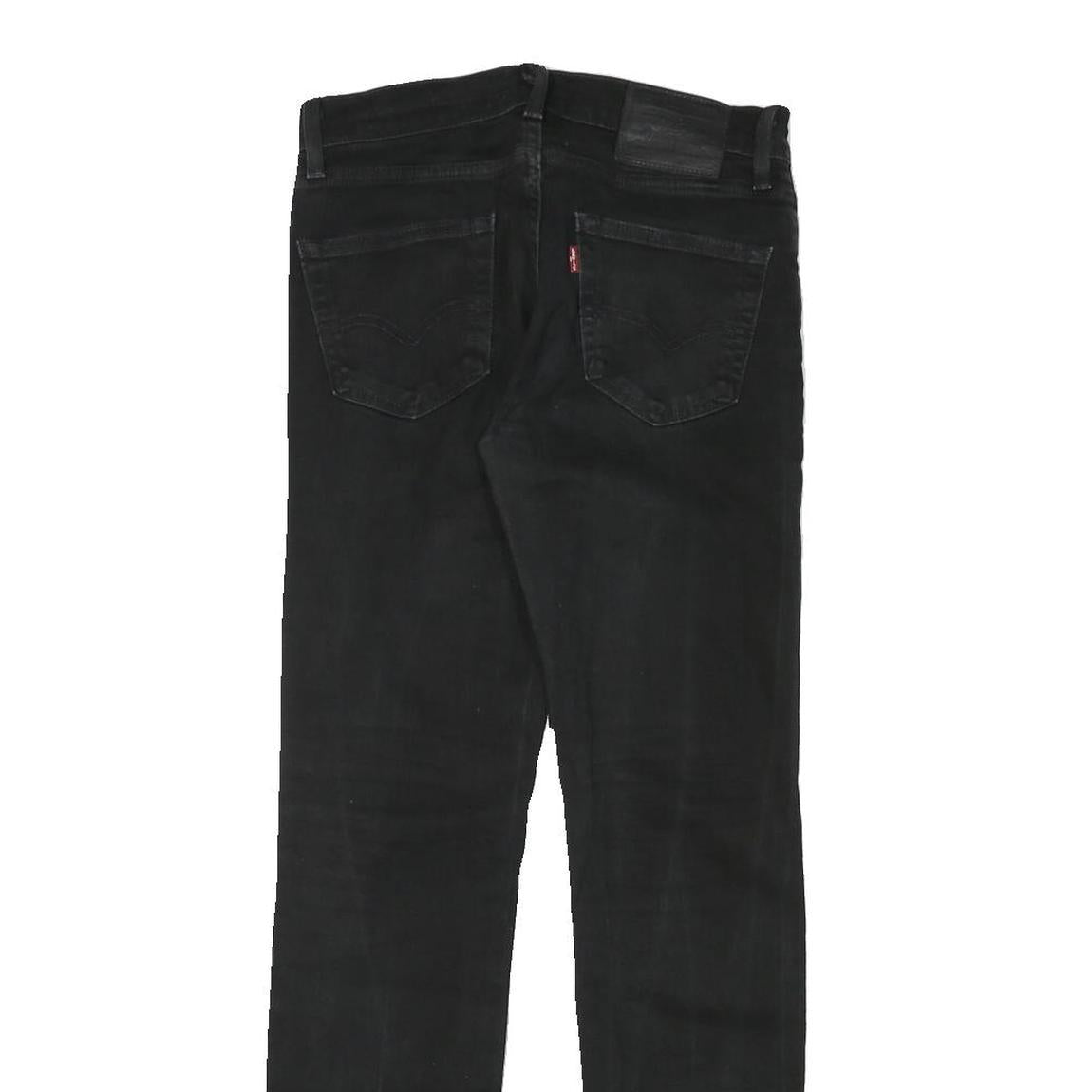 LEVI'S 511 Mens Jeans Black Slim Skinny Denim W28 L30 Classic Zip