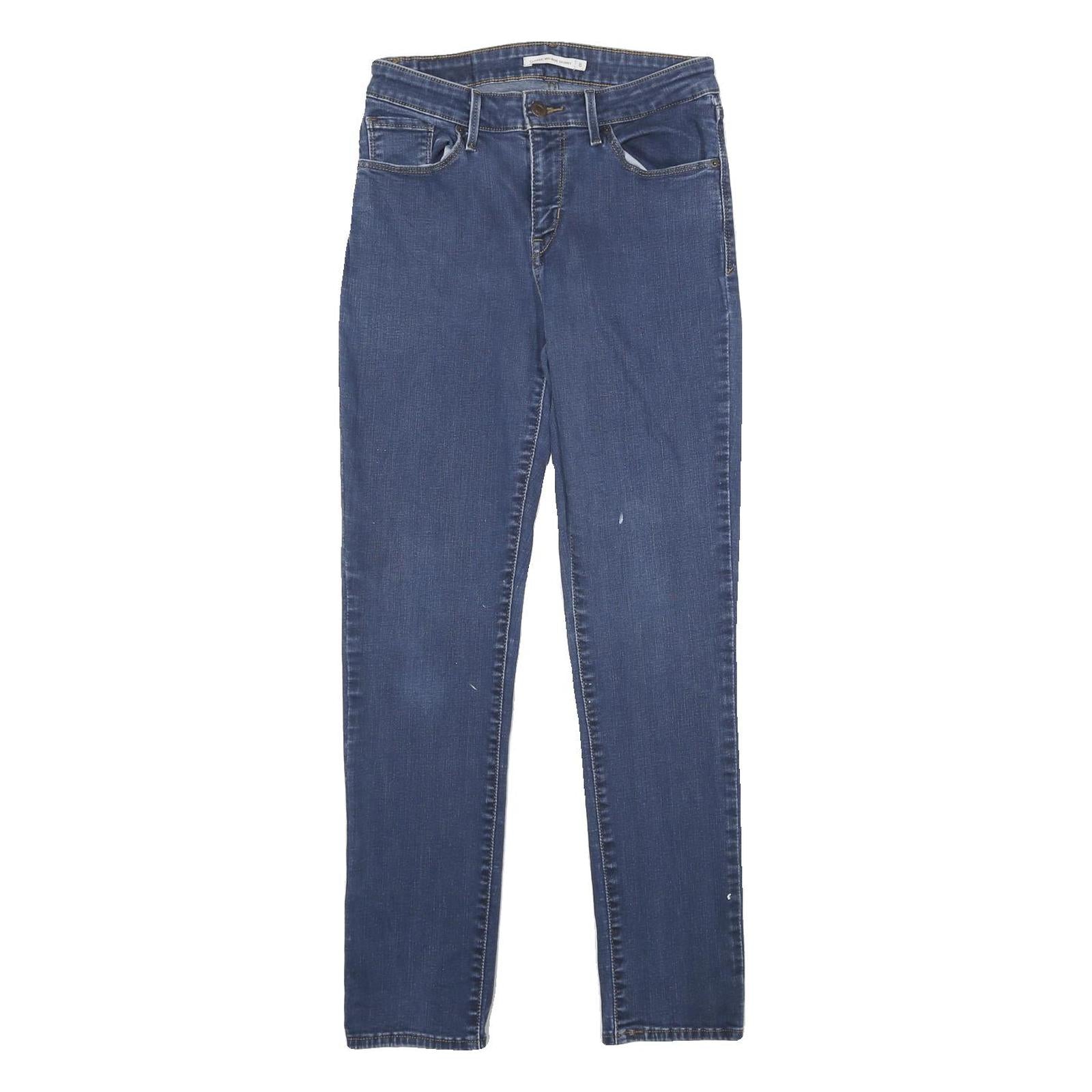 LEVI'S Classic Mid Rise Skinny Womens Jeans Blue Classic Skinny Denim W26 L30