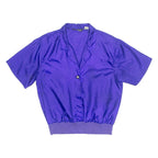 ASHLEIGH MORGAN Shirt Style Womens Blouse Blue Collared M