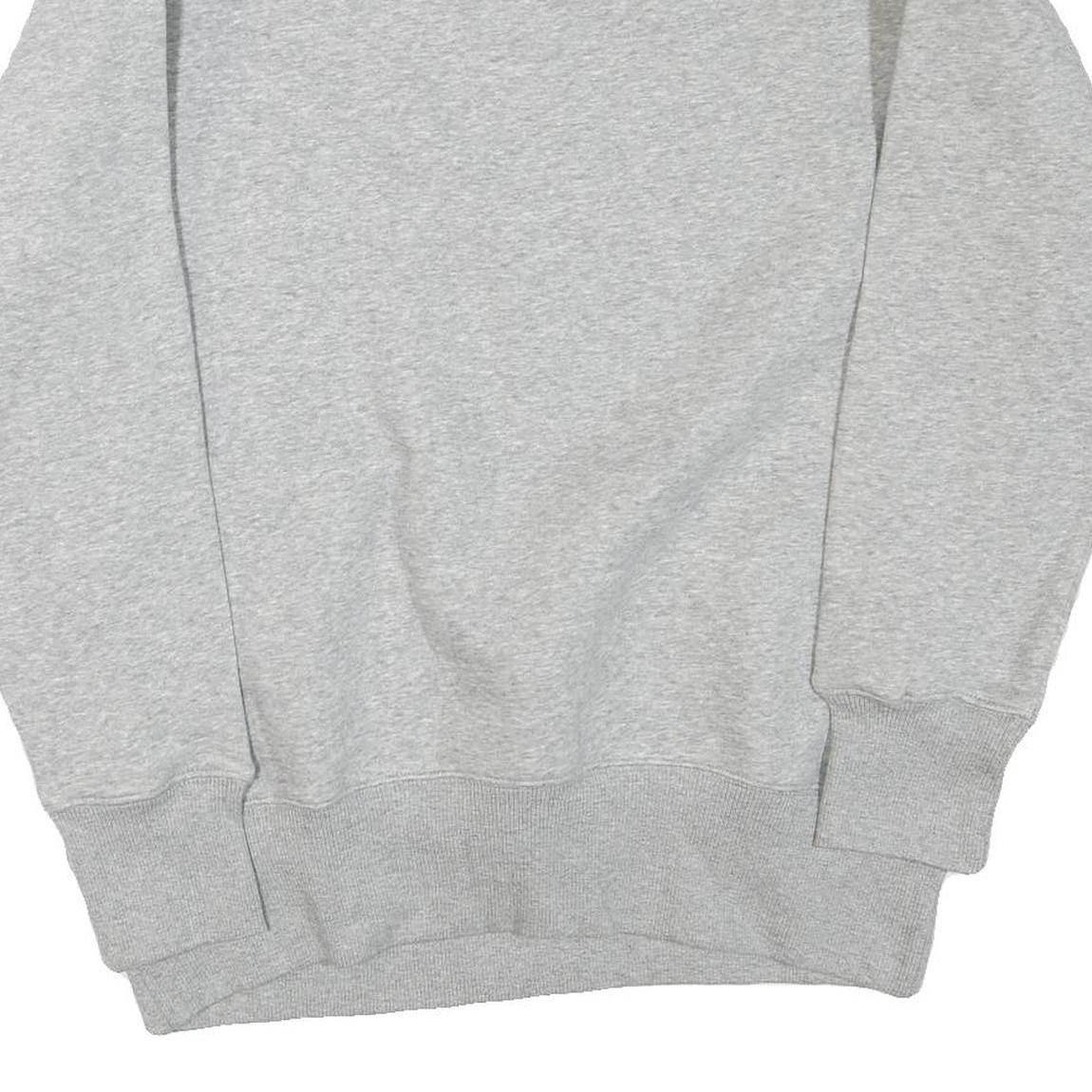 NIKE Womens Grey Cotton Blend Crew Neck Sweatshirt XS Classic Sportswear Casual