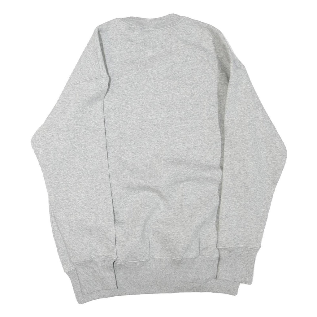 NIKE Womens Grey Cotton Blend Crew Neck Sweatshirt XS Classic Sportswear Casual