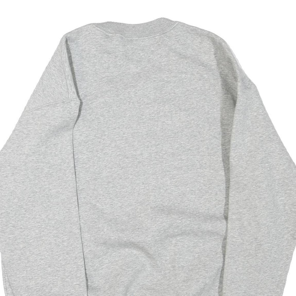 NIKE Womens Grey Cotton Blend Crew Neck Sweatshirt XS Classic Sportswear Casual