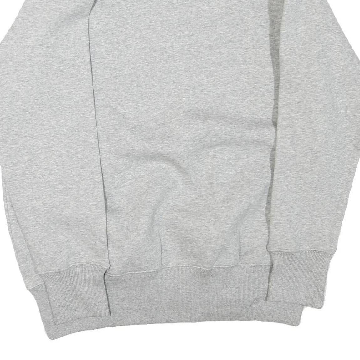 NIKE Womens Grey Cotton Blend Crew Neck Sweatshirt XS Classic Sportswear Casual