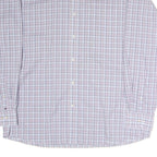 TOMMY HILFIGER Mens Blue & Pink Check Shirt XL Classic Cotton Long Sleeve Casual
