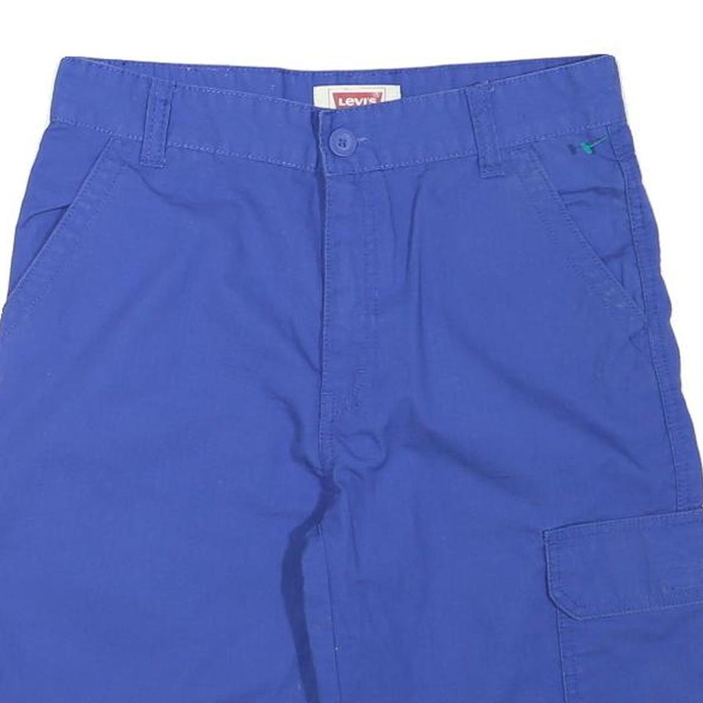 LEVI'S Mens Shorts Blue Cargo Cotton Blend M W29 Casual Pockets Comfortable