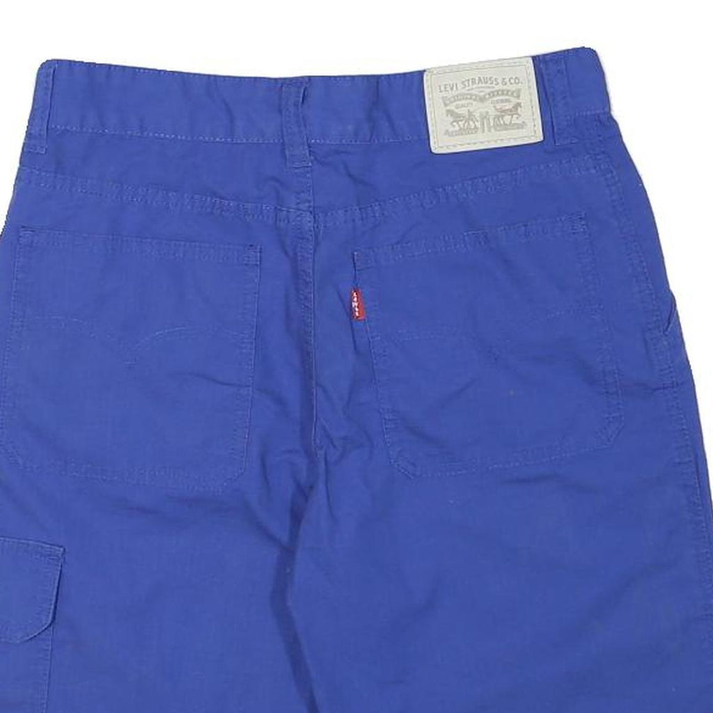 LEVI'S Mens Shorts Blue Cargo Cotton Blend M W29 Casual Pockets Comfortable