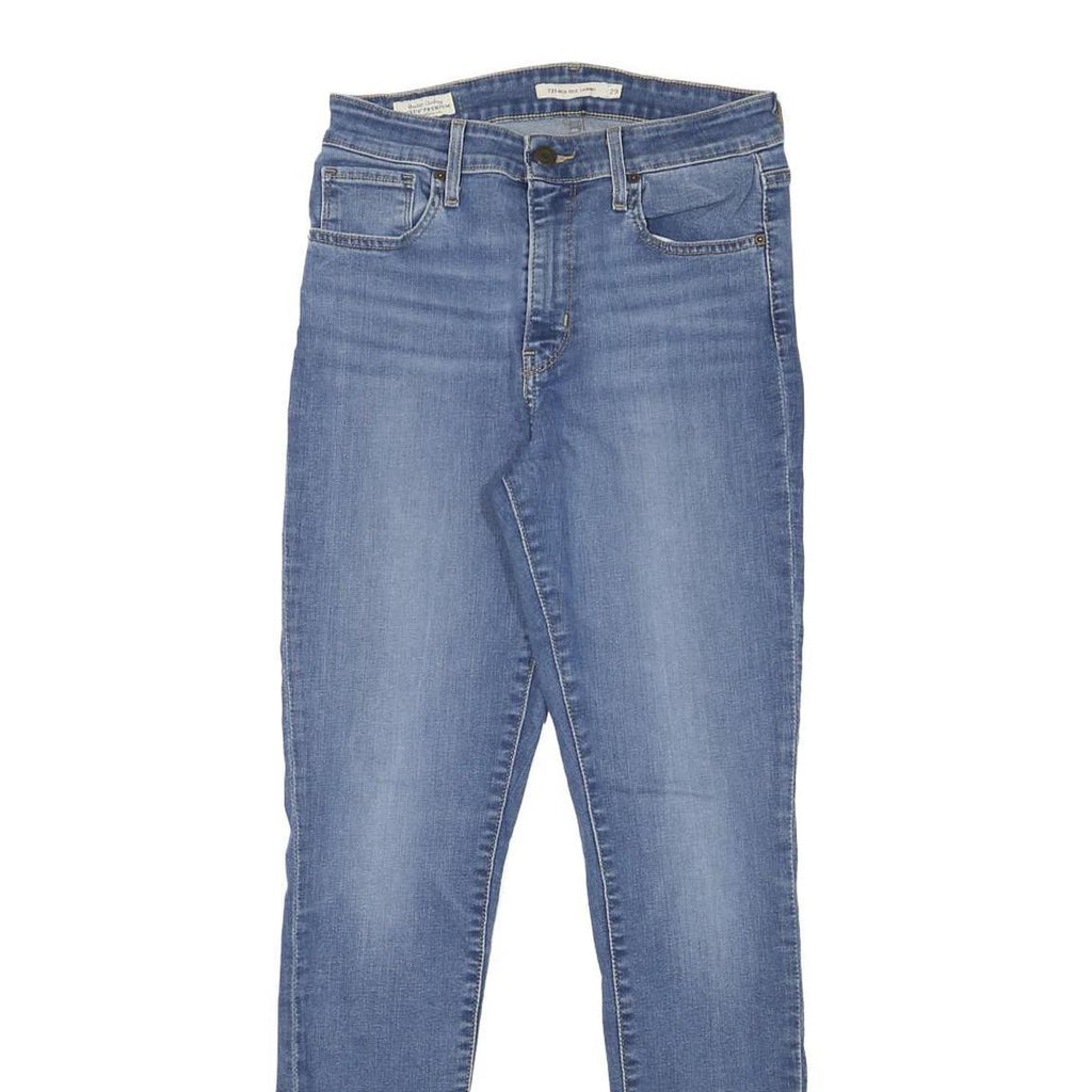 LEVI'S Womens Slim Blue Denim Slim Fit Jeans W26 L29 Zip Cotton Blend