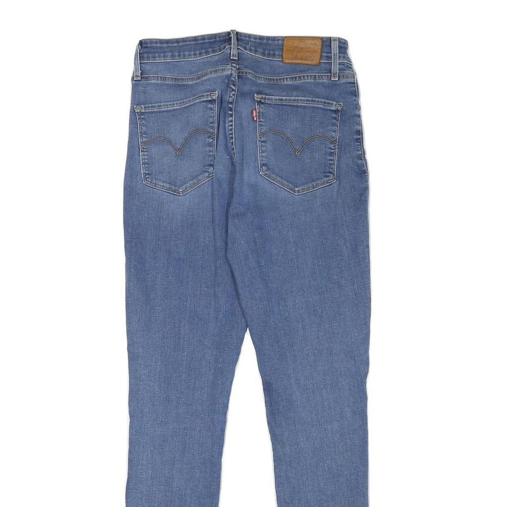 LEVI'S Womens Slim Blue Denim Slim Fit Jeans W26 L29 Zip Cotton Blend