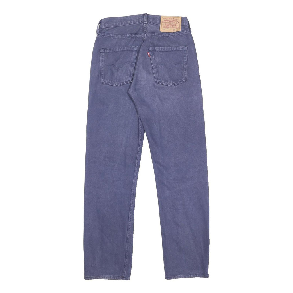 LEVI'S 501 Mens Jeans Blue Regular Straight Denim Stone Wash W29 L30 Classic Fit